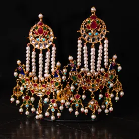 Earrings in Multi Stones