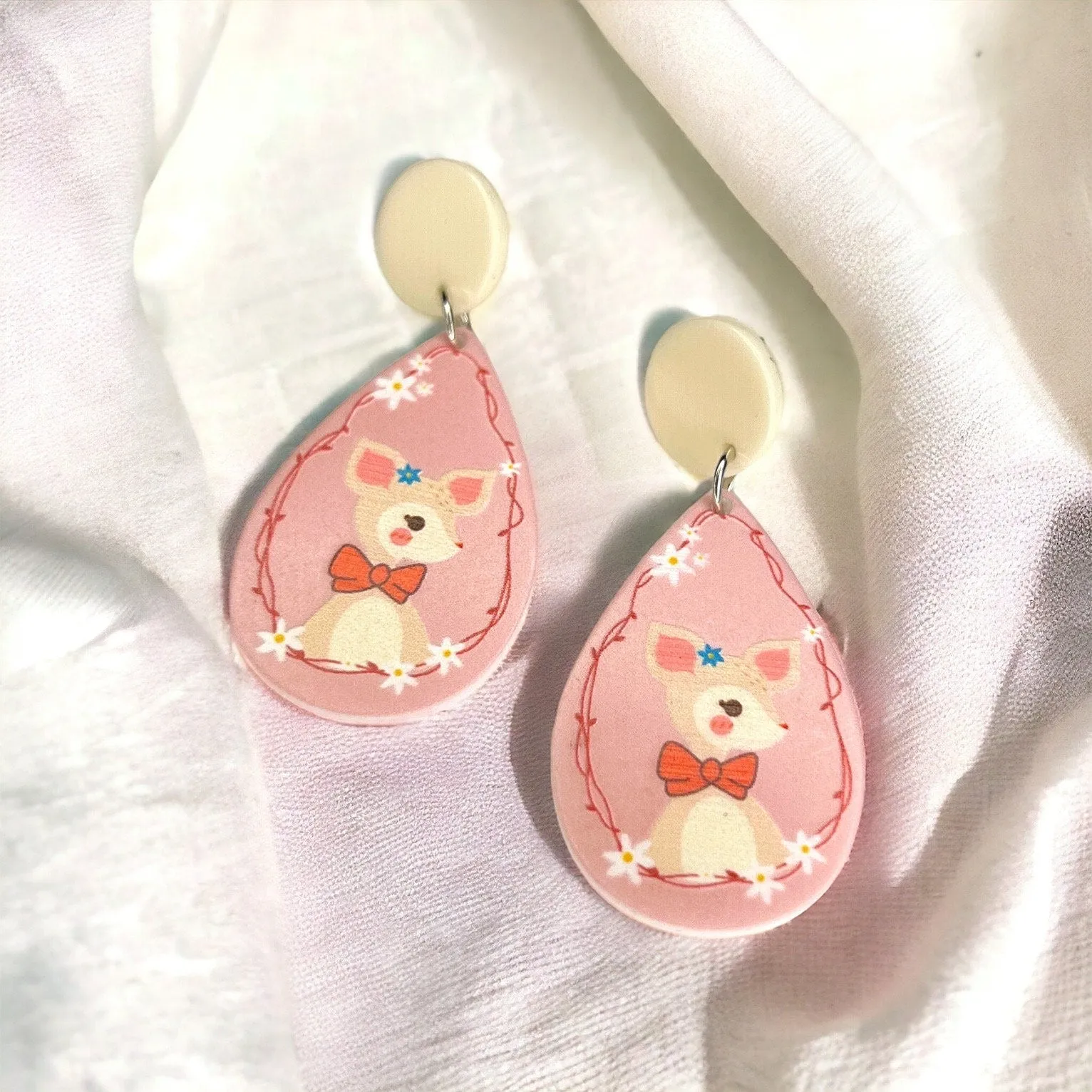 Easter Earrings - Easter Carrot, Happy Easter, Easter Bunny, Easter Accessories, Easter Egg, Easter Accessories, Easter Basket, Deer Earring