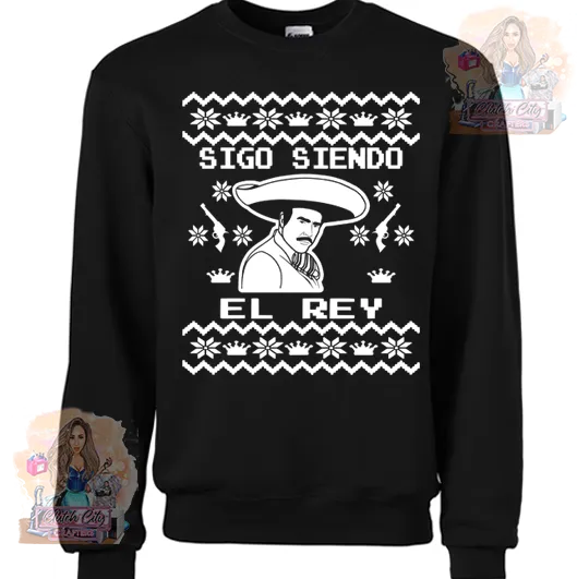 El Rey Vicente Fernandez Black Sweater