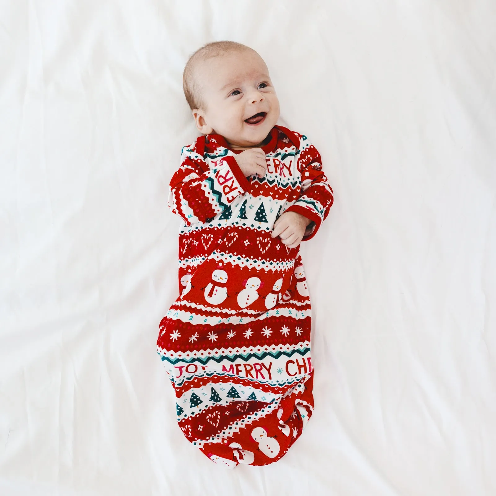 Festive Fair Isle Infant Gown