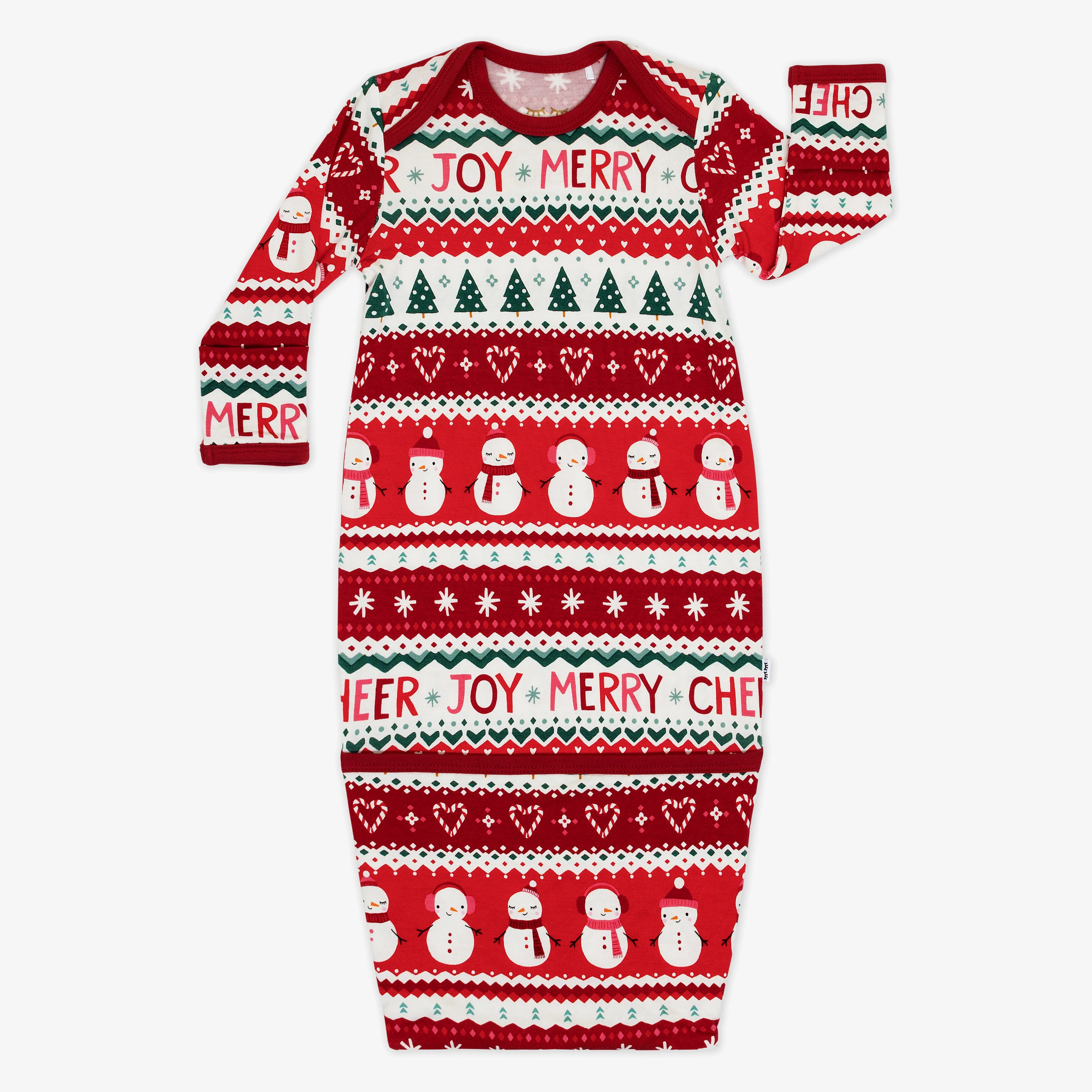 Festive Fair Isle Infant Gown