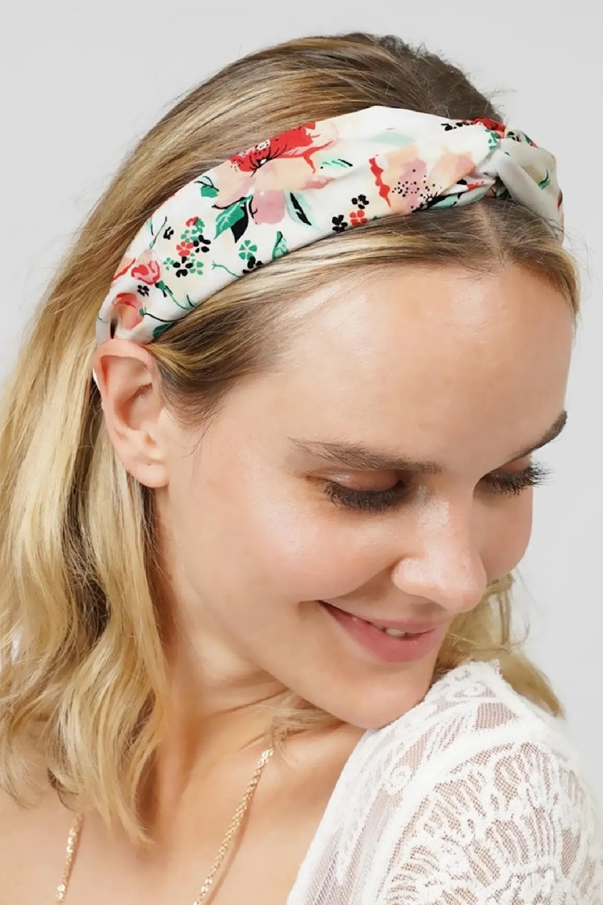 Floral Top Knot Headband