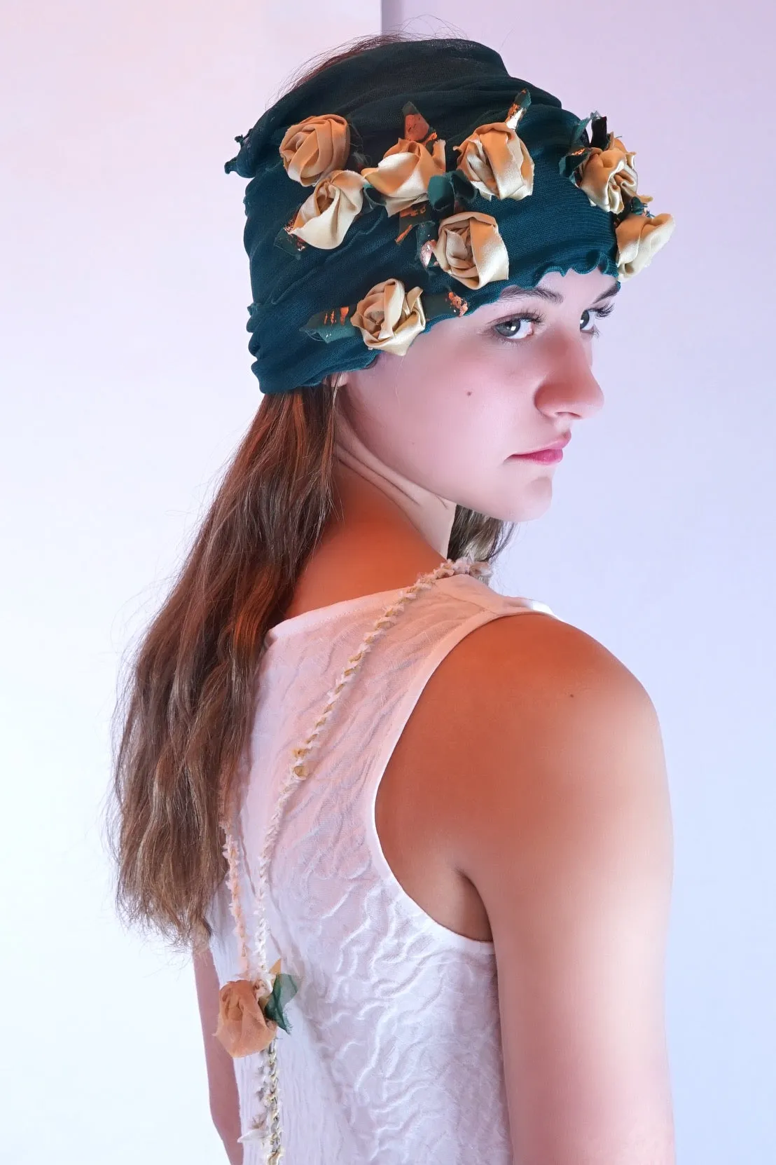 Flower Collar Headband - Purple & Red, Pink, Purple