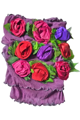 Flower Collar Headband - Purple & Red, Pink, Purple