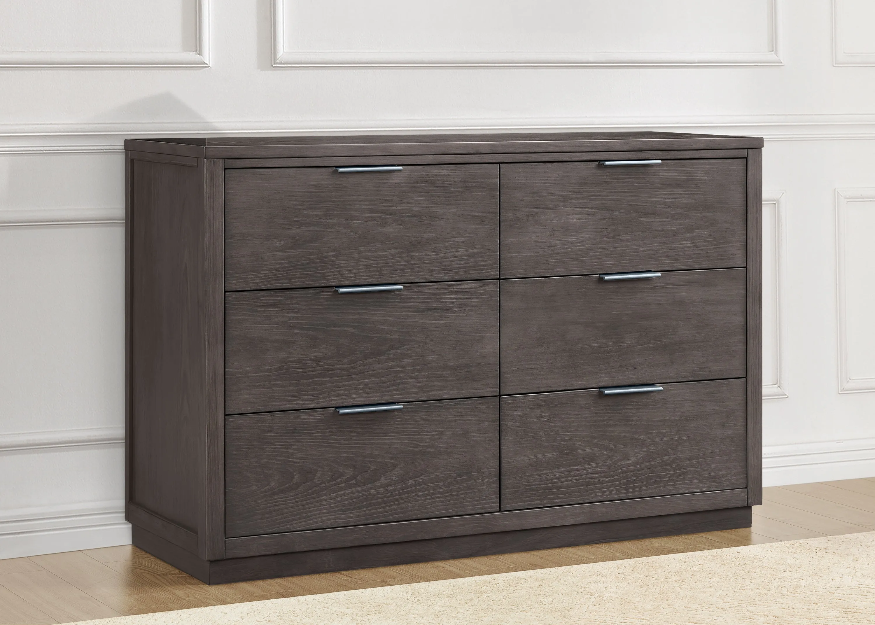 Forever 6 Drawer Dresser with Changing Top and Interlocking Drawers - Naturals Collection