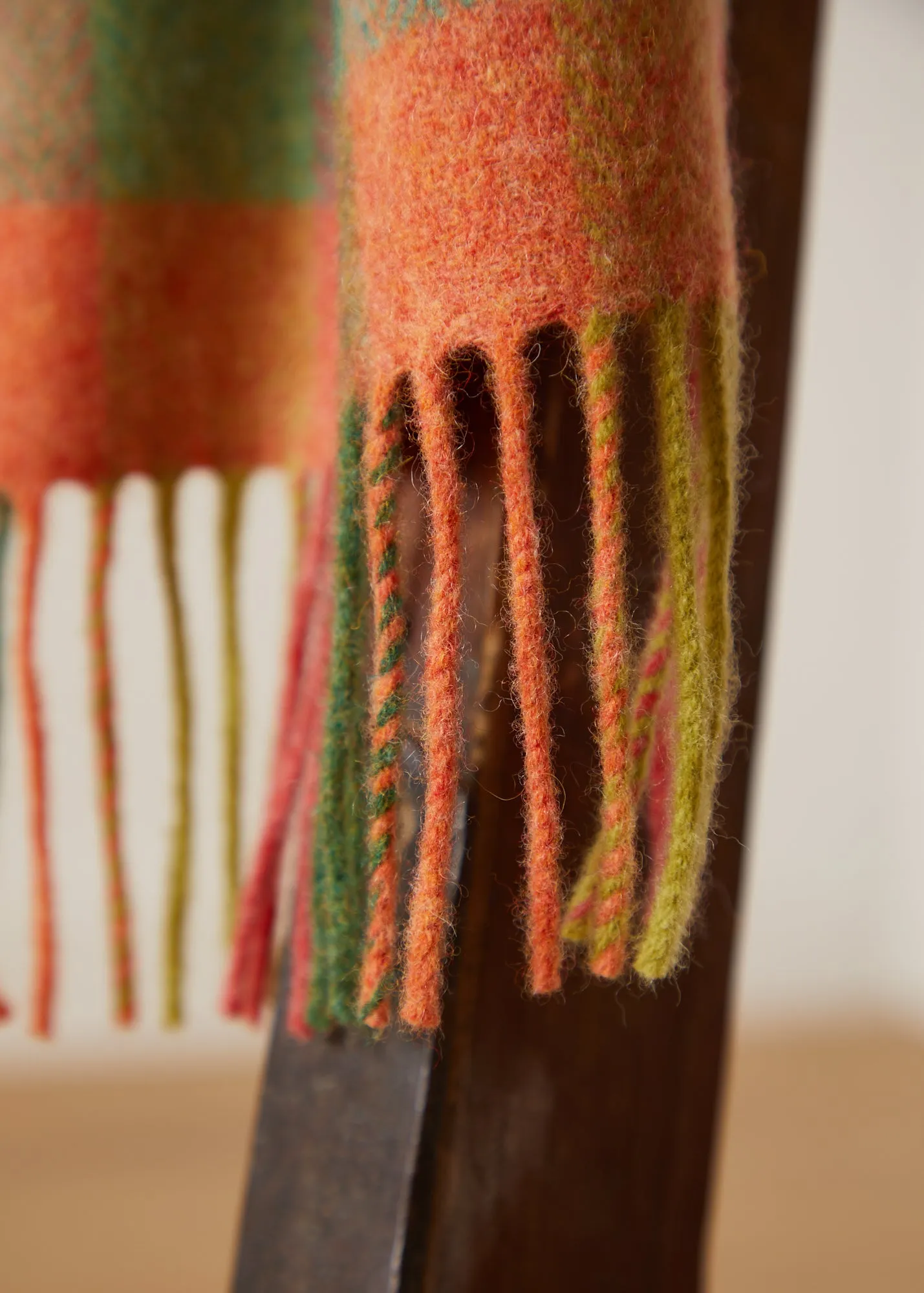 Elegant Multi-Coloured Foxford Lambswool Scarf