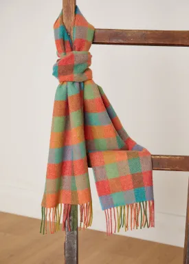Elegant Multi-Coloured Foxford Lambswool Scarf