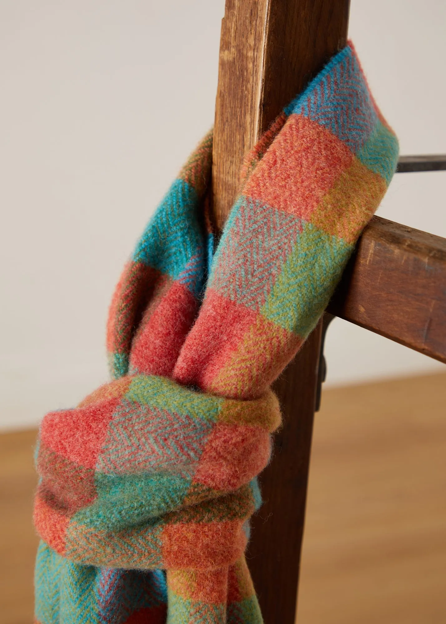 Elegant Multi-Coloured Foxford Lambswool Scarf