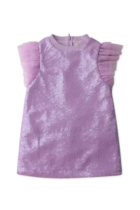 Gingersnaps Ruffles and Sequins Shift Dress