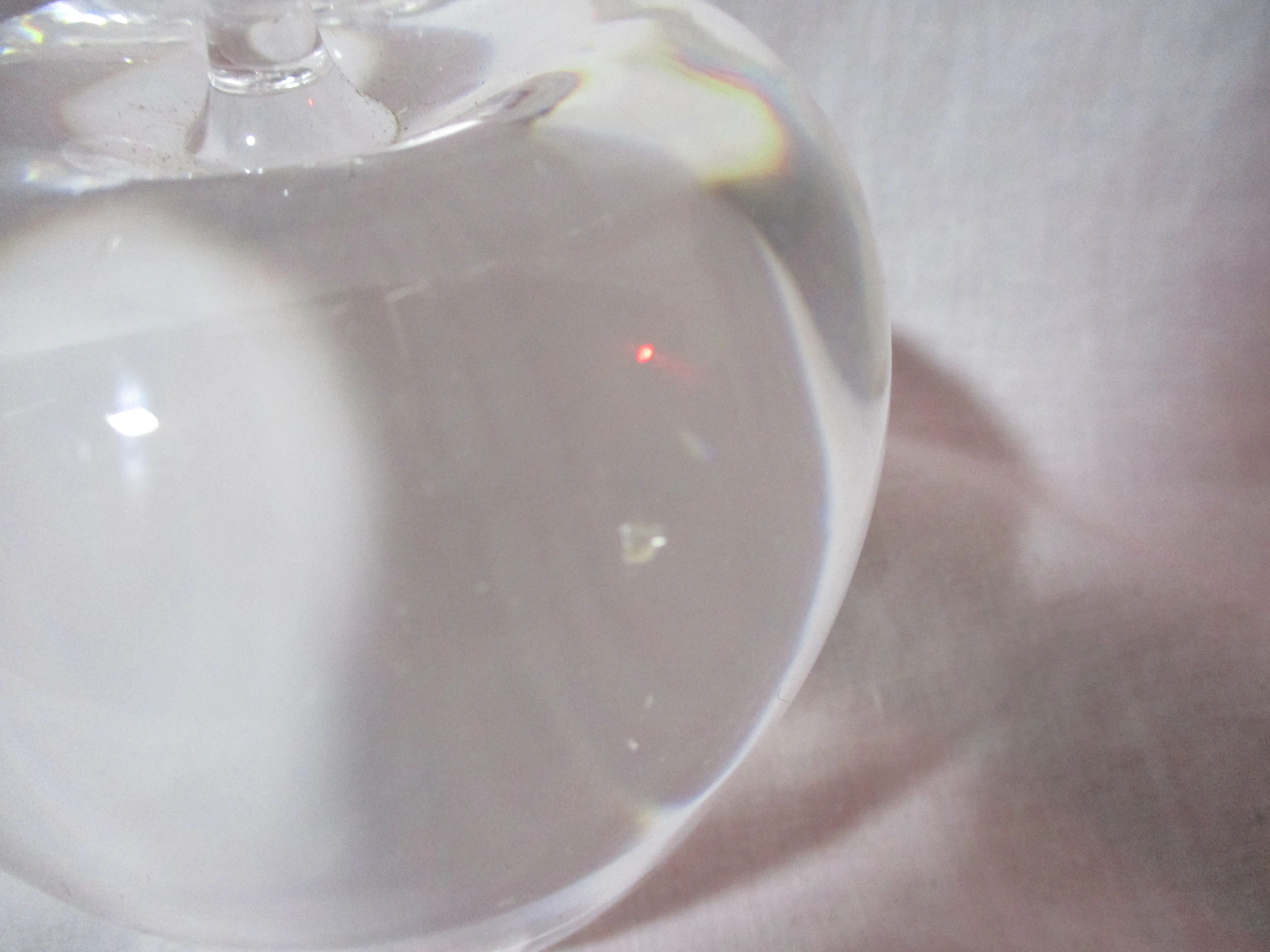 GLASS Studio Art APPLE Paperweight Clear Ornament Sculpture Desk Shelf Decor