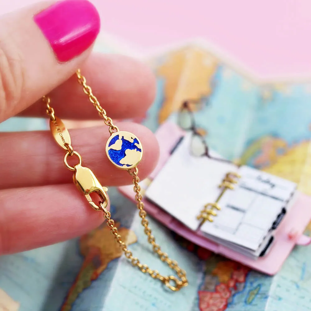 Globe Baby Bracelet, Solid Gold