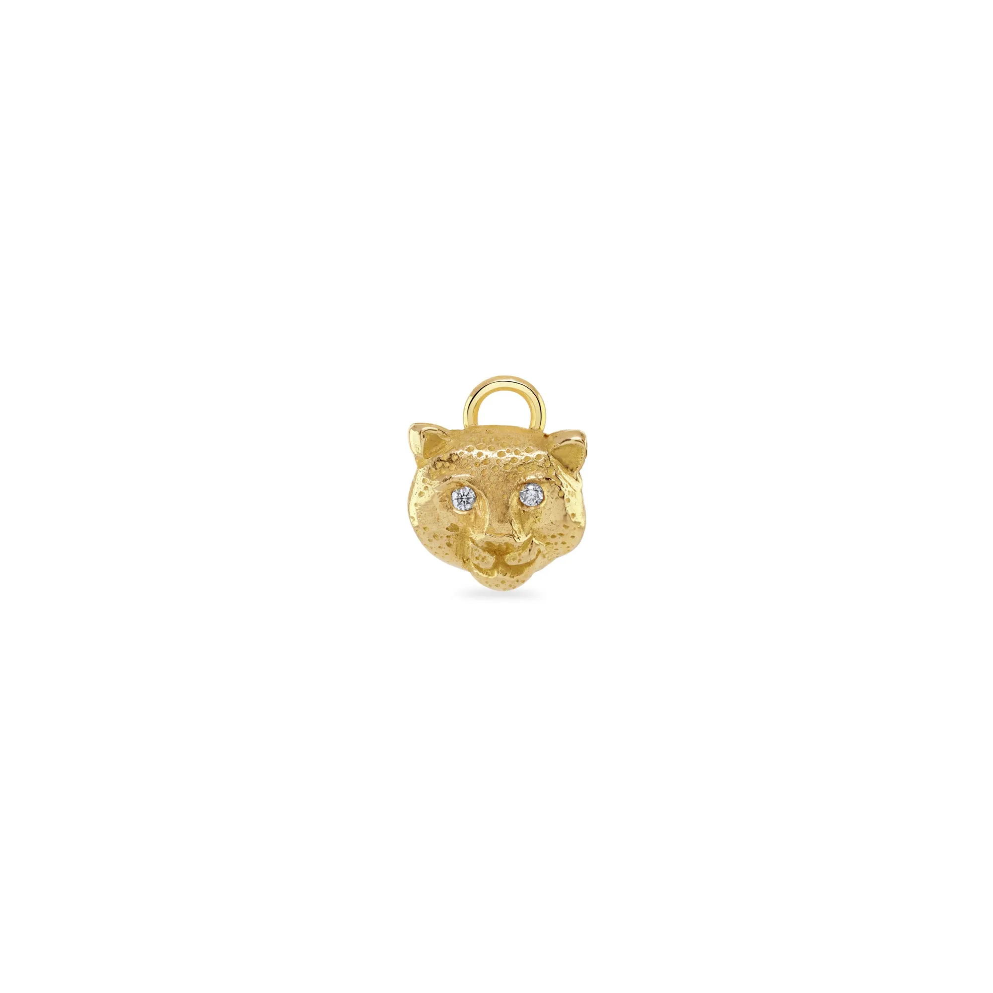 Gold & Diamond Snow Leopard Charm