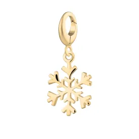 Gold Plated Snowflake Charm