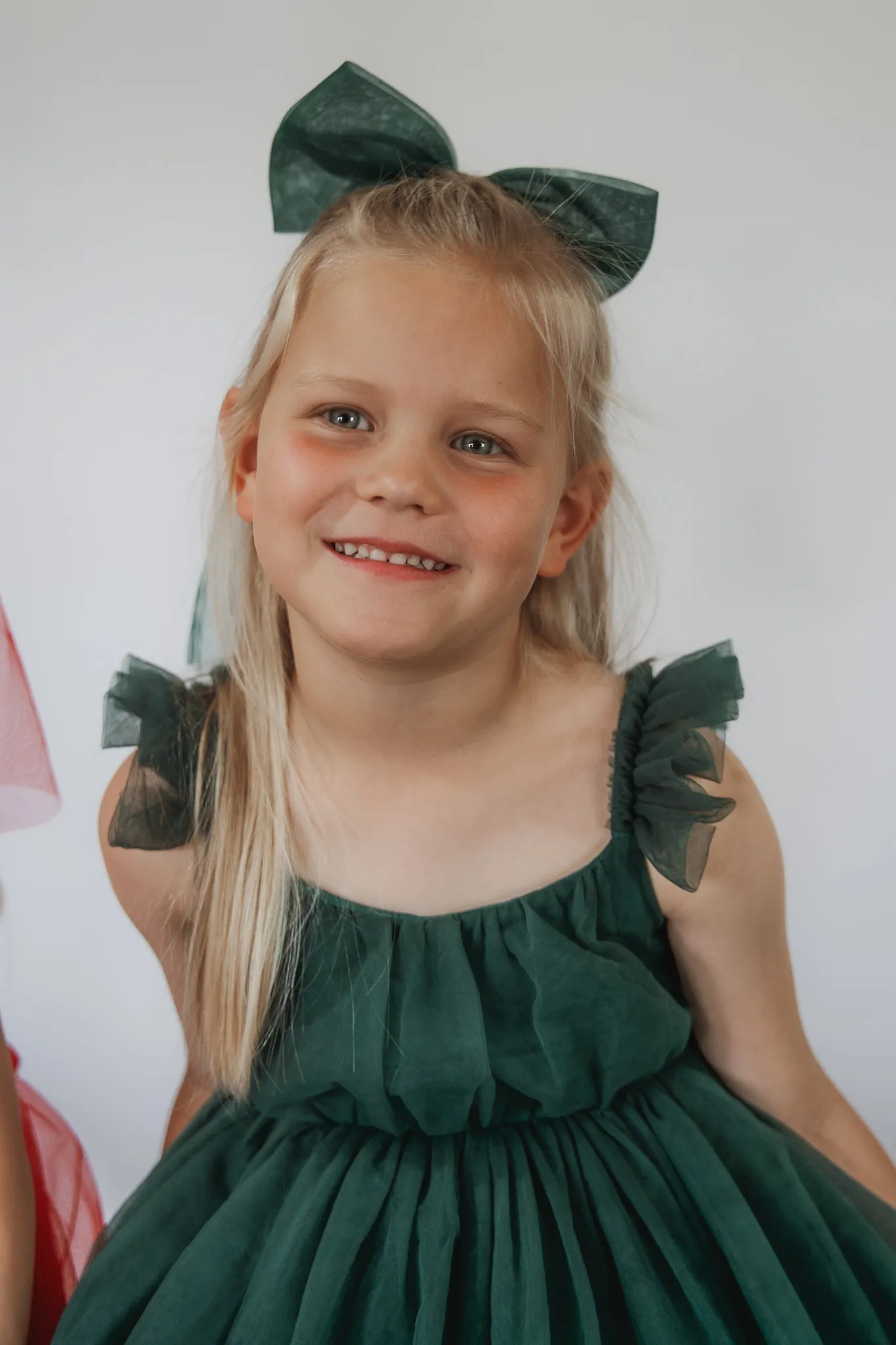 Green Tulle Bow