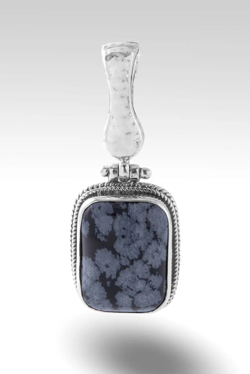 How Great Thou Art Pendant™ in Snowflake Obsidian
