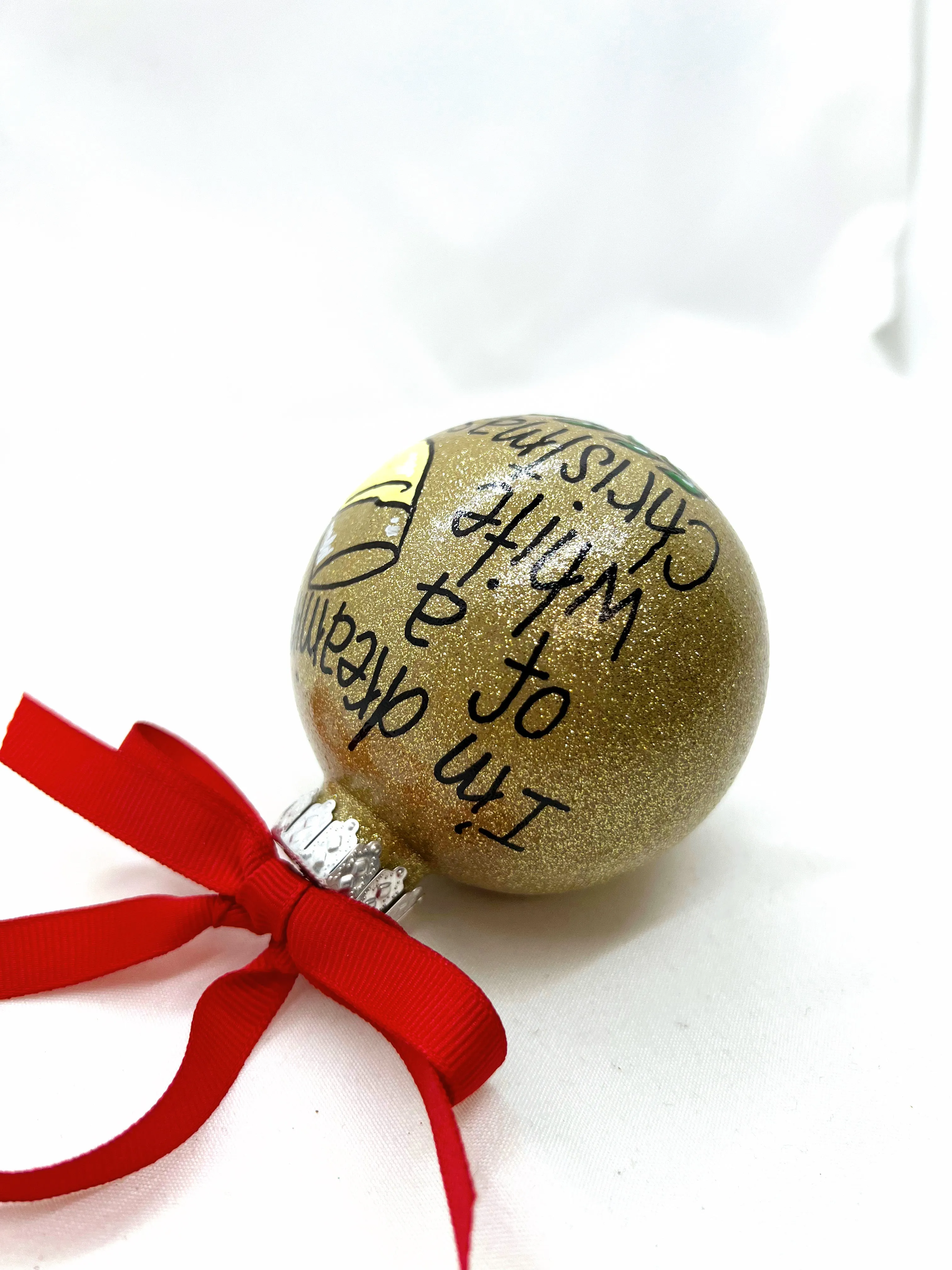 I'm Dreaming of a White Christmas Ornament - White Wine, Christmas Ornament, Holiday Ornament, Wine Glass, Ornament Exchange, Wine Lover