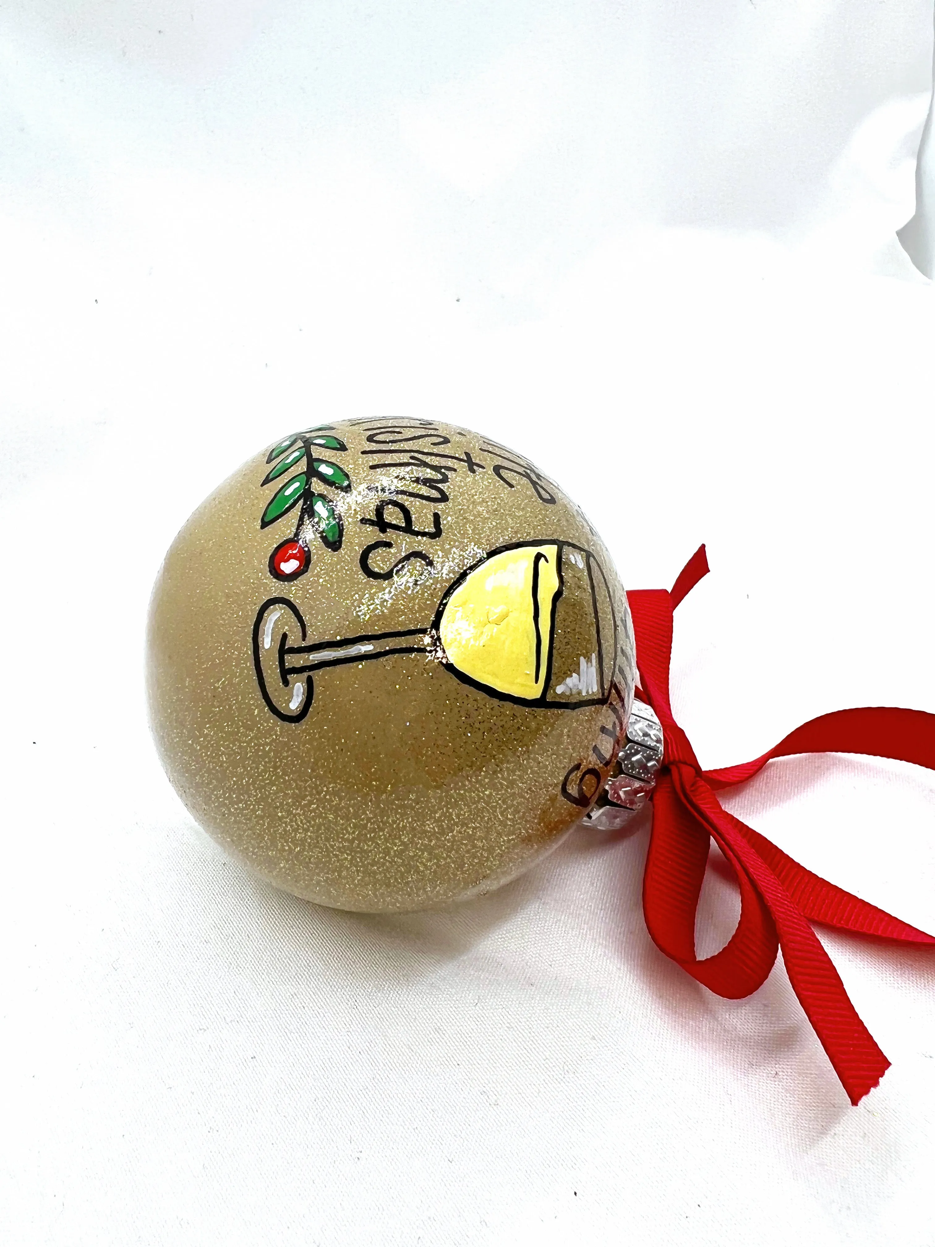 I'm Dreaming of a White Christmas Ornament - White Wine, Christmas Ornament, Holiday Ornament, Wine Glass, Ornament Exchange, Wine Lover