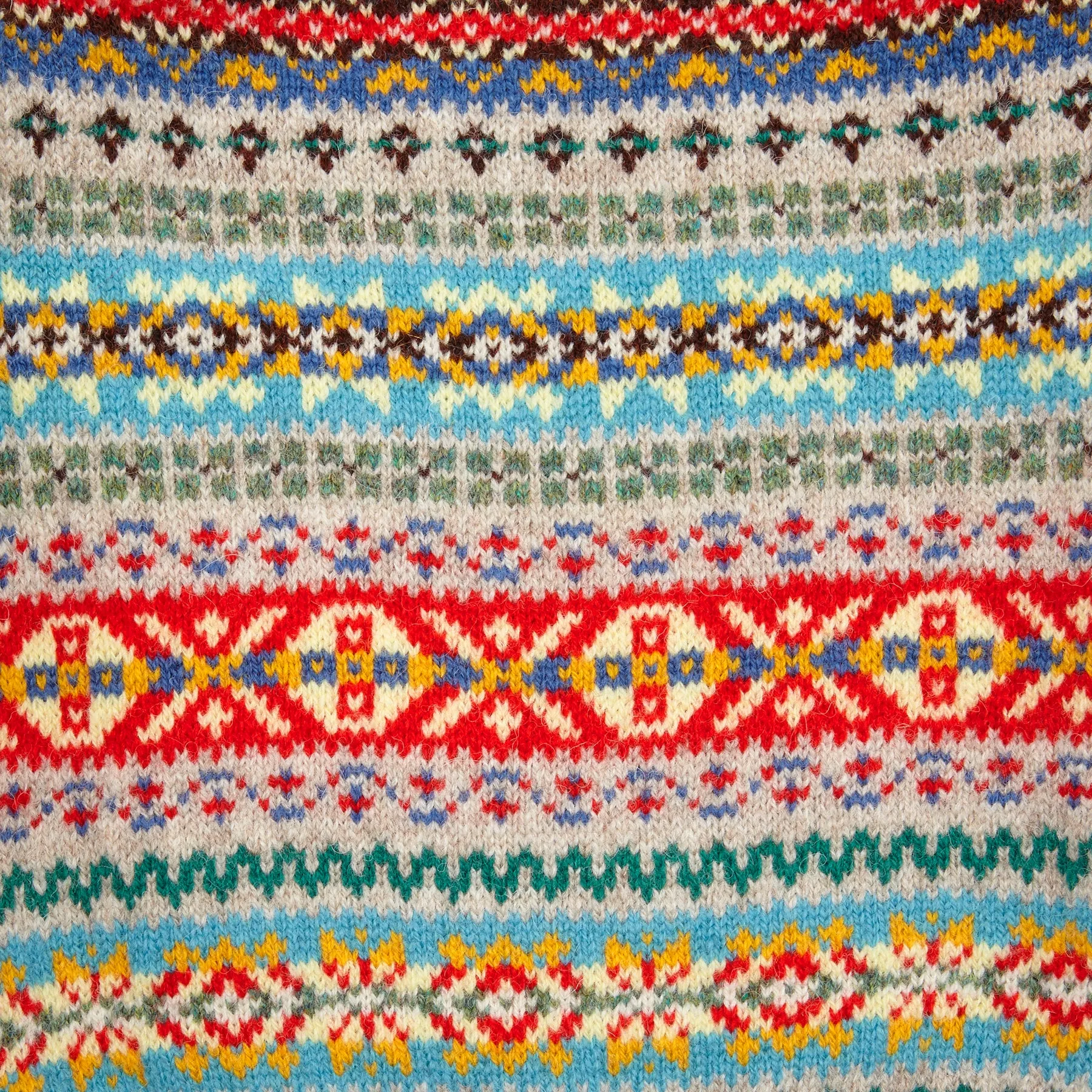 Jamiesons Ecru Fair Isle Jumper