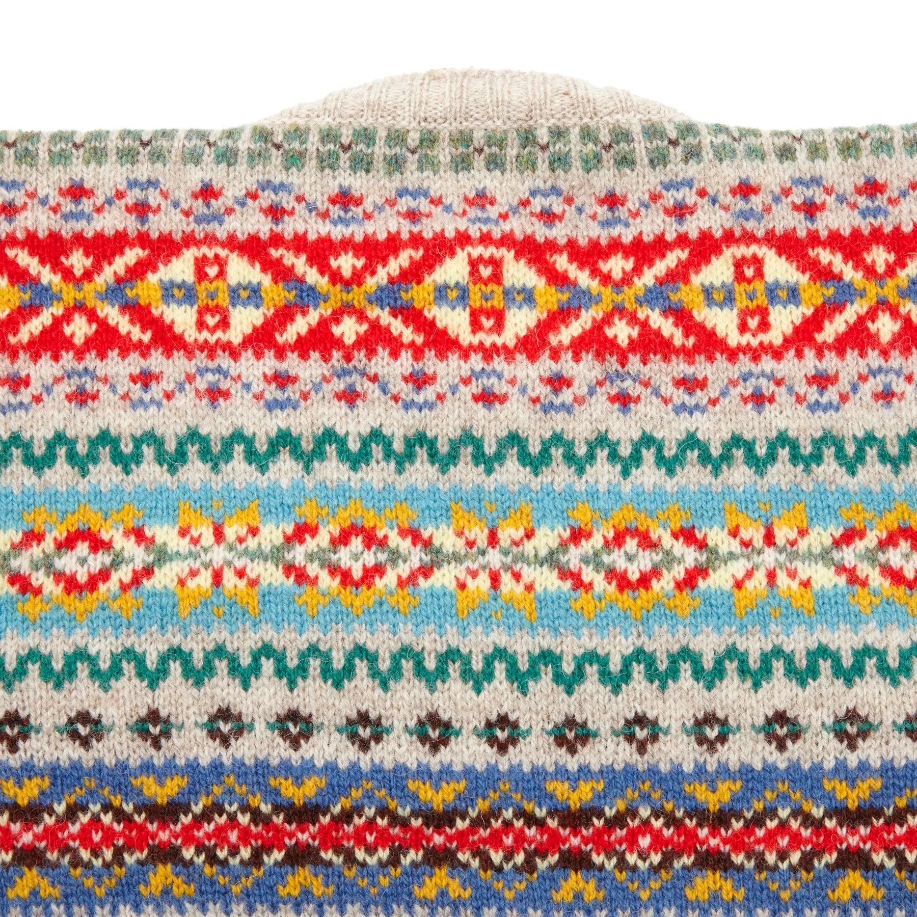 Jamiesons Ecru Fair Isle Jumper