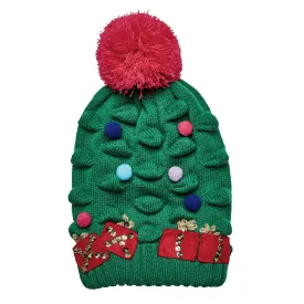 Kid's Christmas Tree Knit Beanie (KNK3518)
