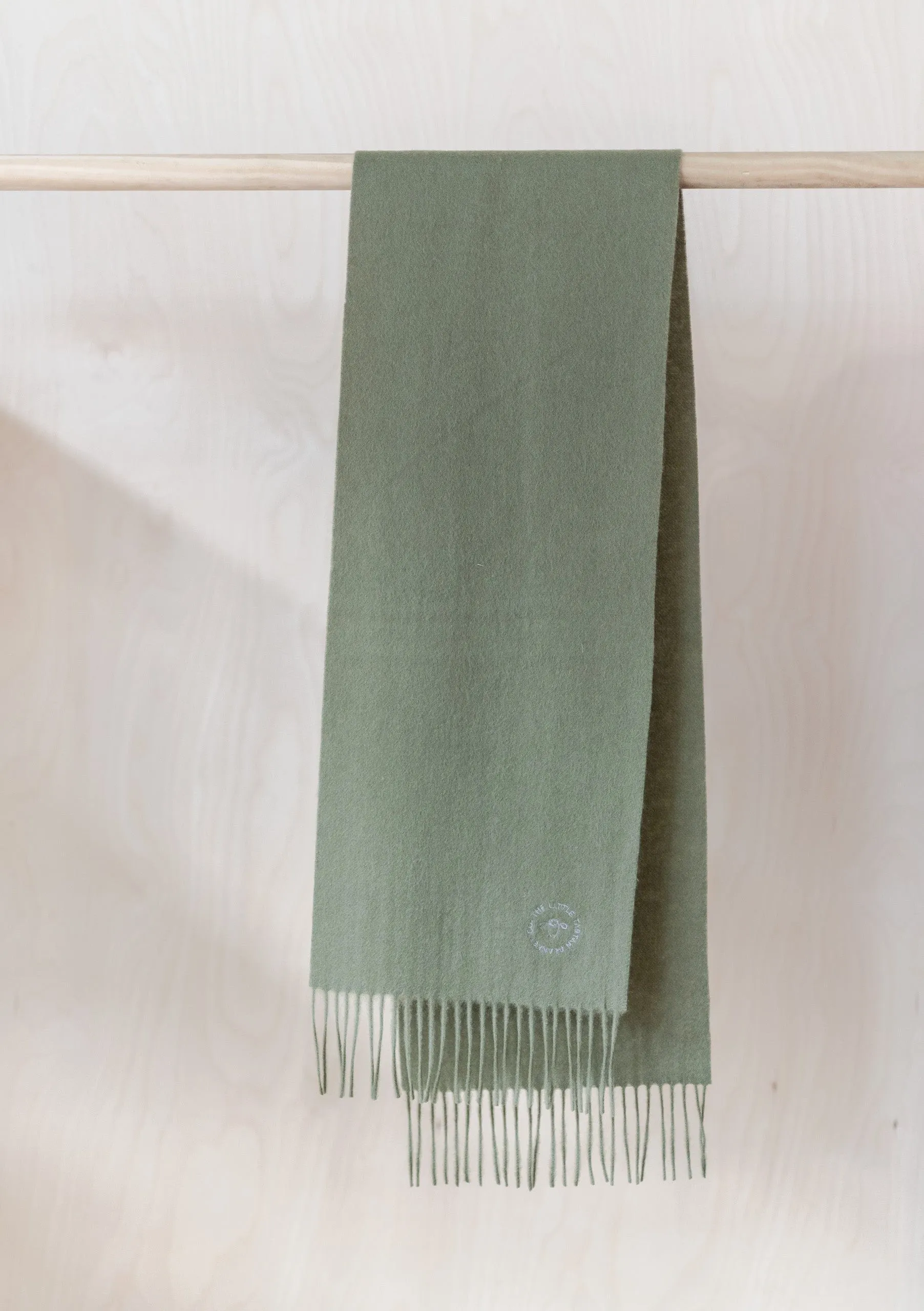Lambswool Kids Scarf in Olive