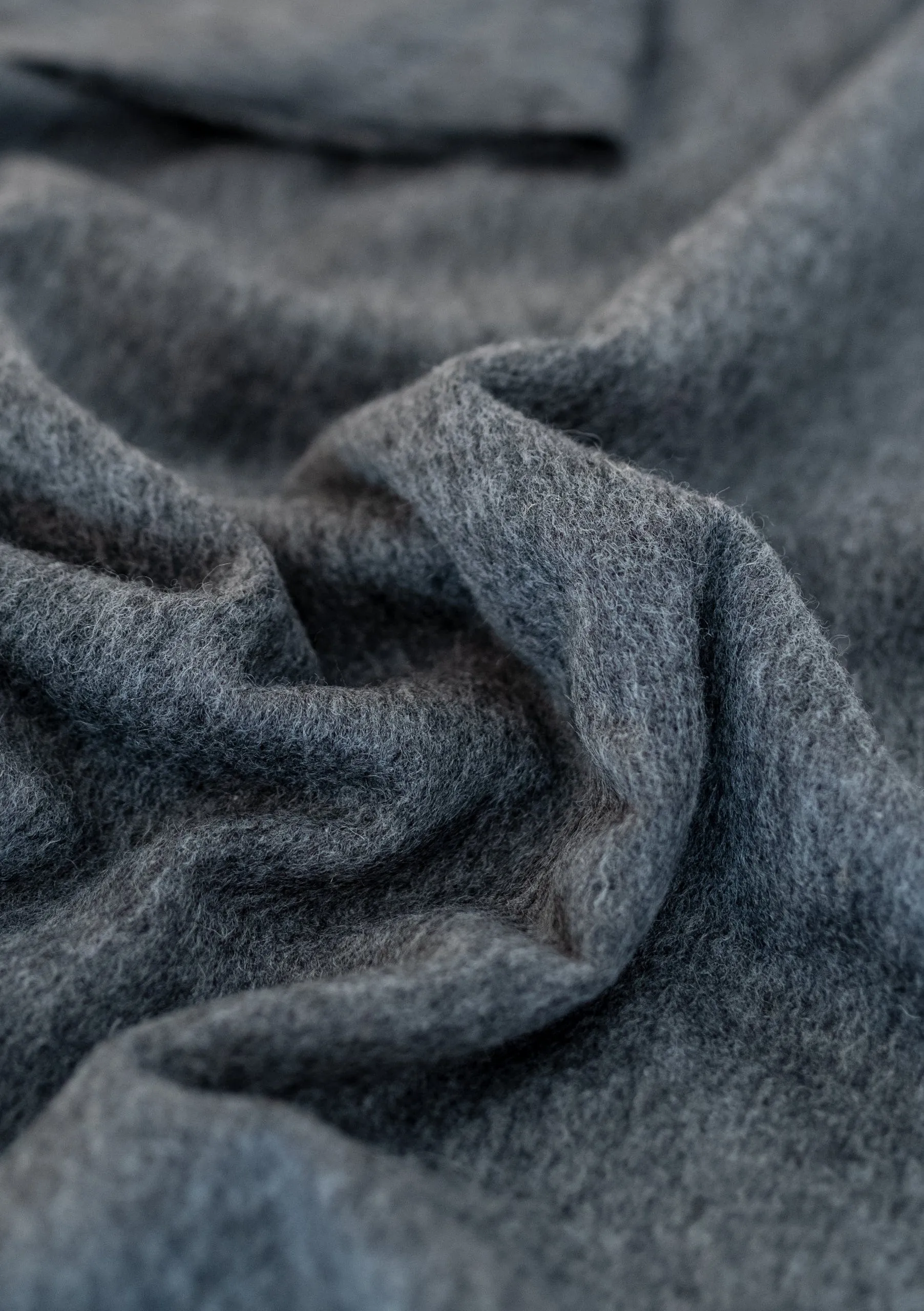 Lambswool Scarf in Charcoal Melange
