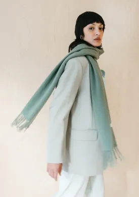 Lambswool Scarf in Sage Melange