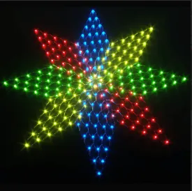 LED Multicolour Star Net Light (180x180cm)