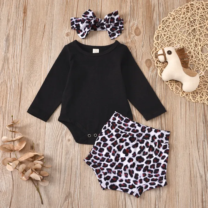 Leopard Print Outfit & Striped Headband