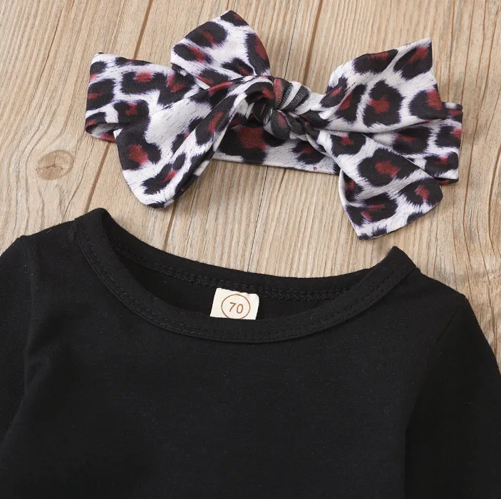 Leopard Print Outfit & Striped Headband