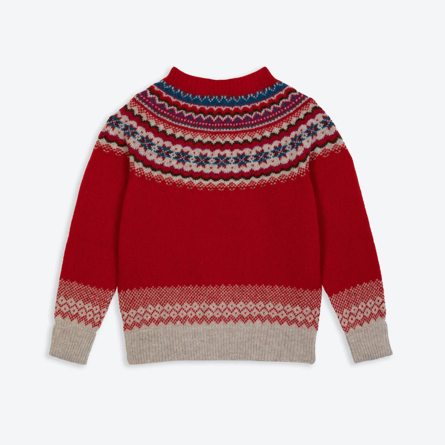 Lowie Red Caerphilly Fairisle Jumper