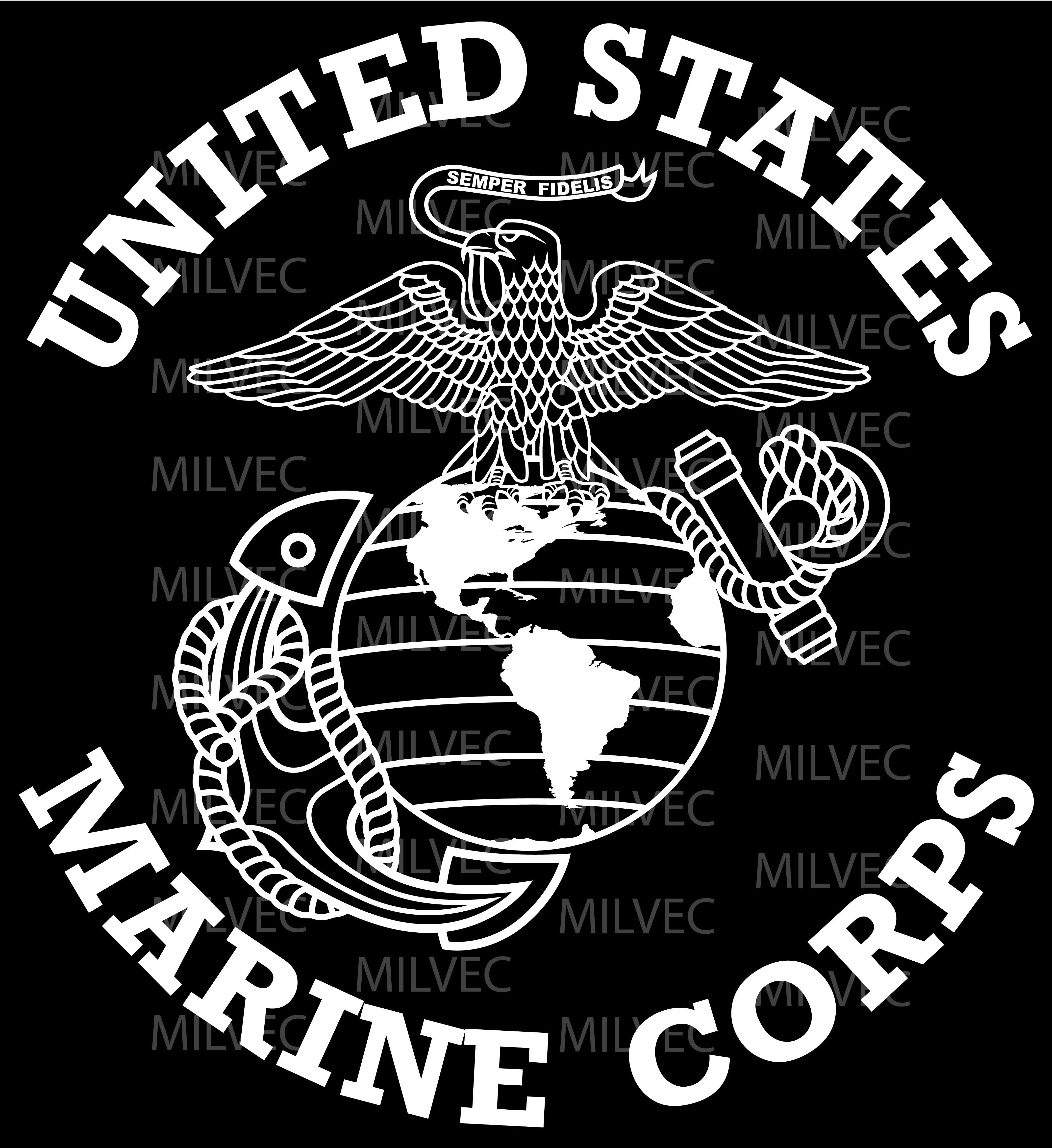 Marines Eagle Globe and Anchor Vinyl Decal