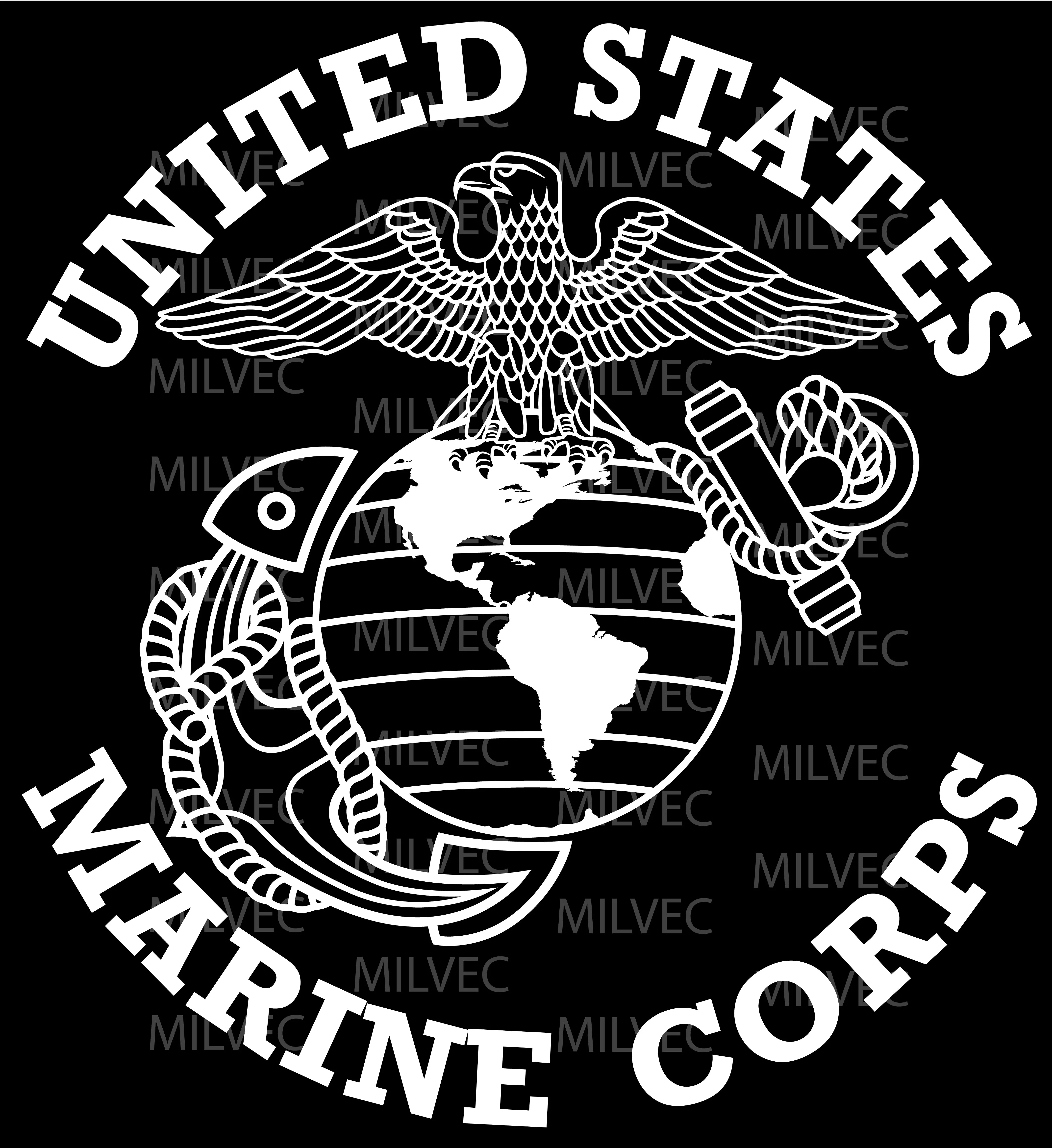 Marines Eagle Globe and Anchor Vinyl Decal
