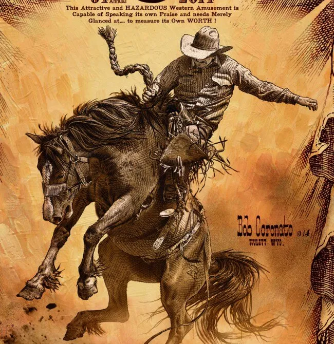 Miles City Bucking Horse Rodeo Poster