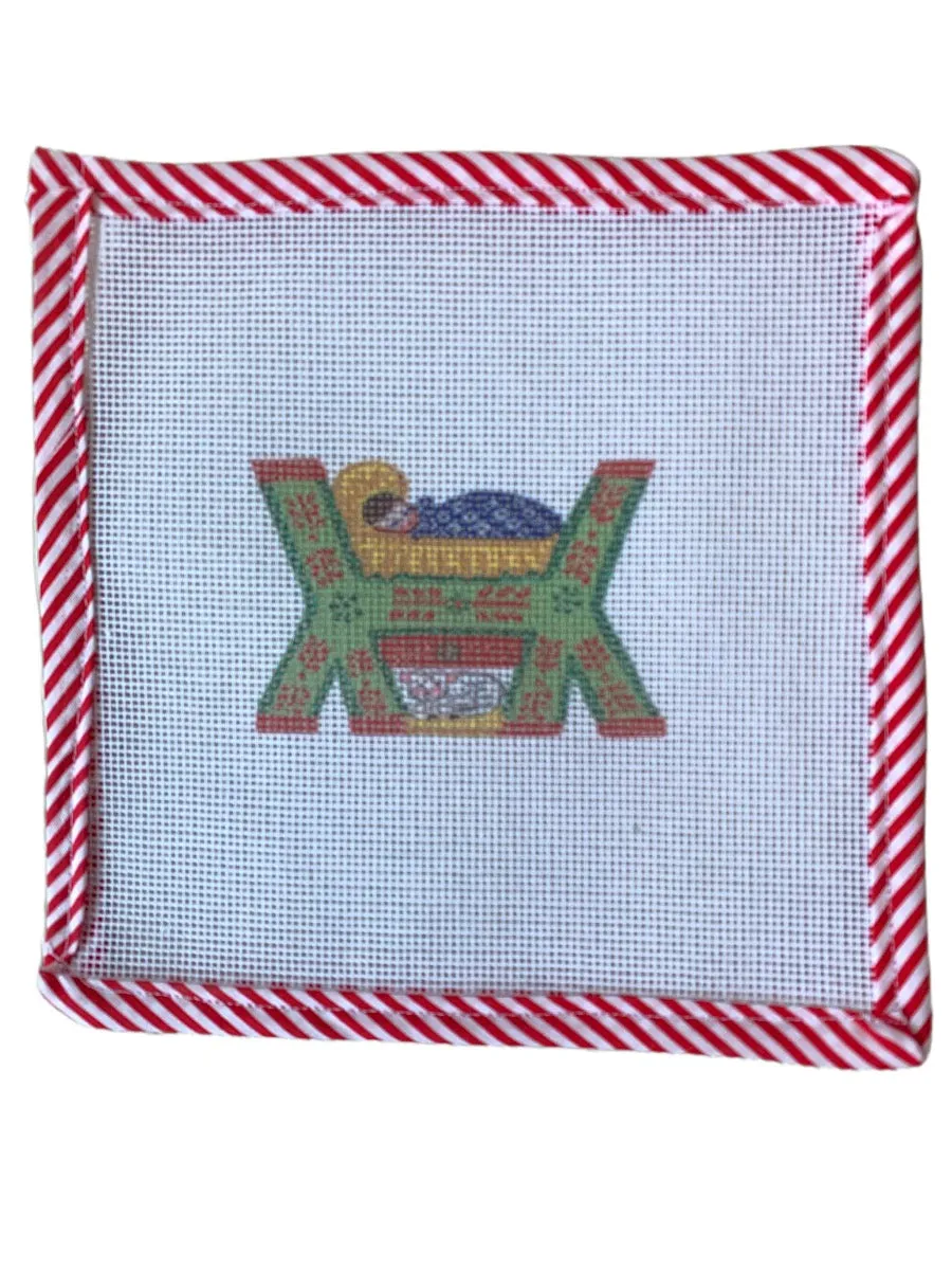 Nativity Christmas Ornaments - Needlepoint Canvas