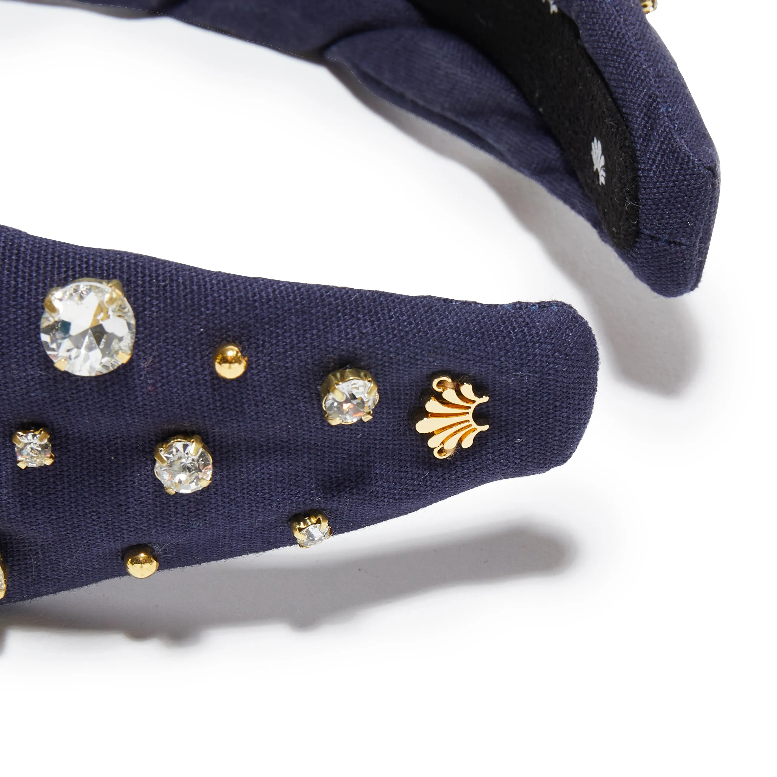 Navy Houston Astros Embellished Knotted Headband