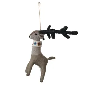 Nordic Reindeer Felt Ornament