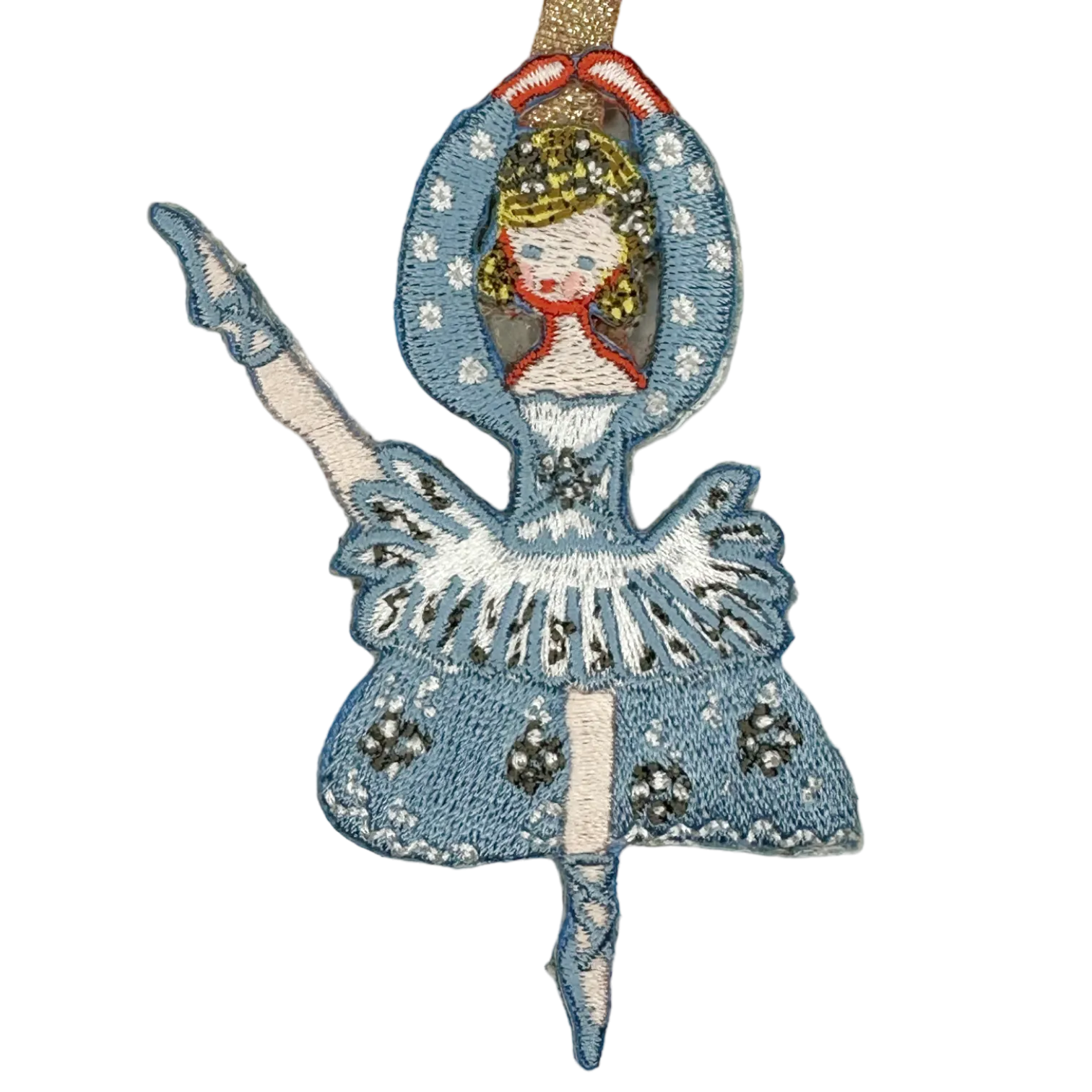 Nutcracker Embroidered Ornament - Sugar Plum Fairy