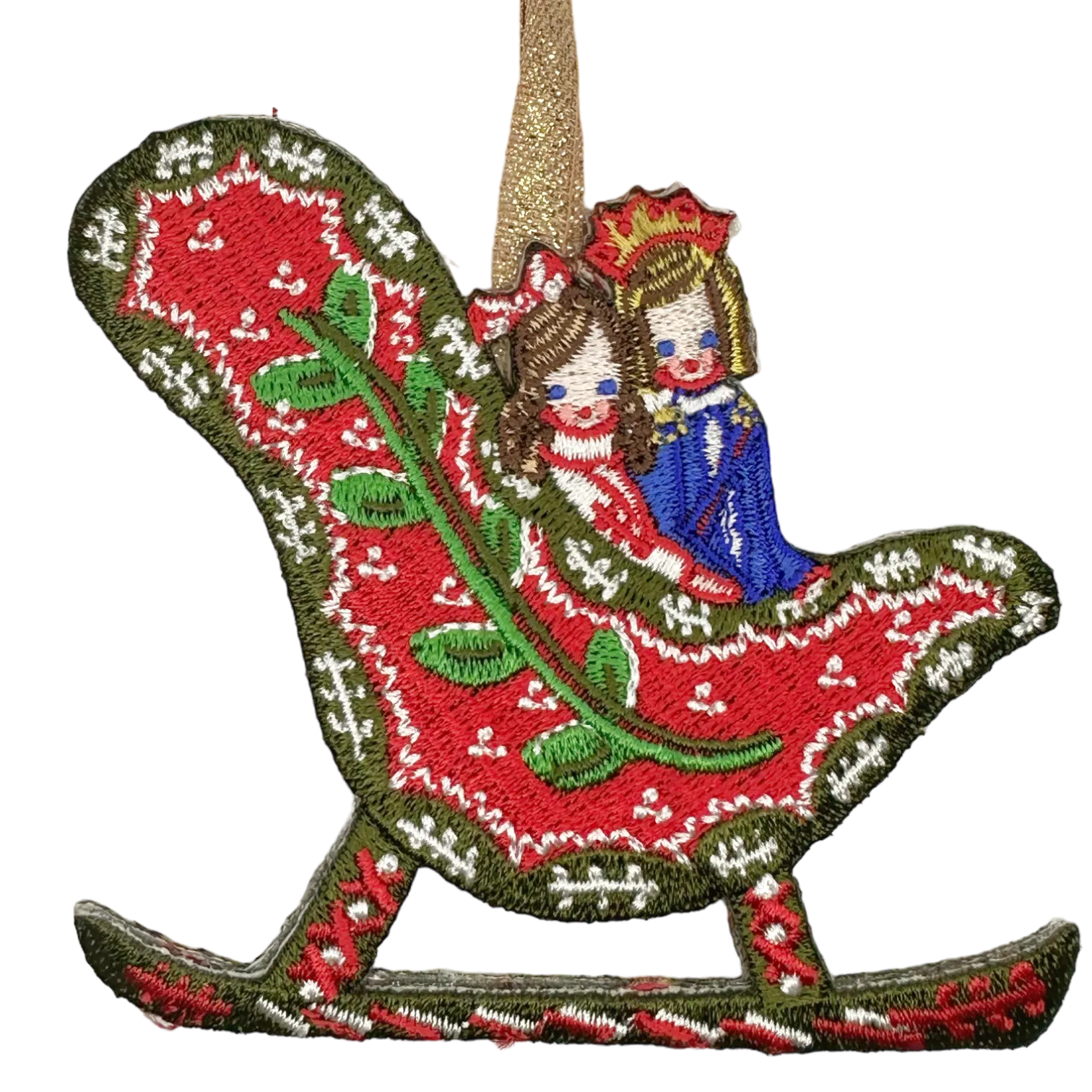 Nutcracker Embroidered Ornament - Sugar Plum Fairy