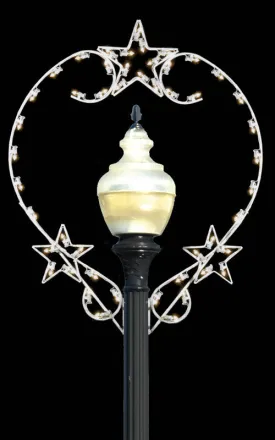 Pole Mount - Snowbursts with LED Lights