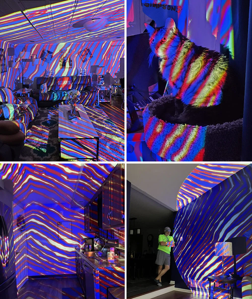 Upgraded Projector with Mafia Stripes Design - Now Back in Stock
