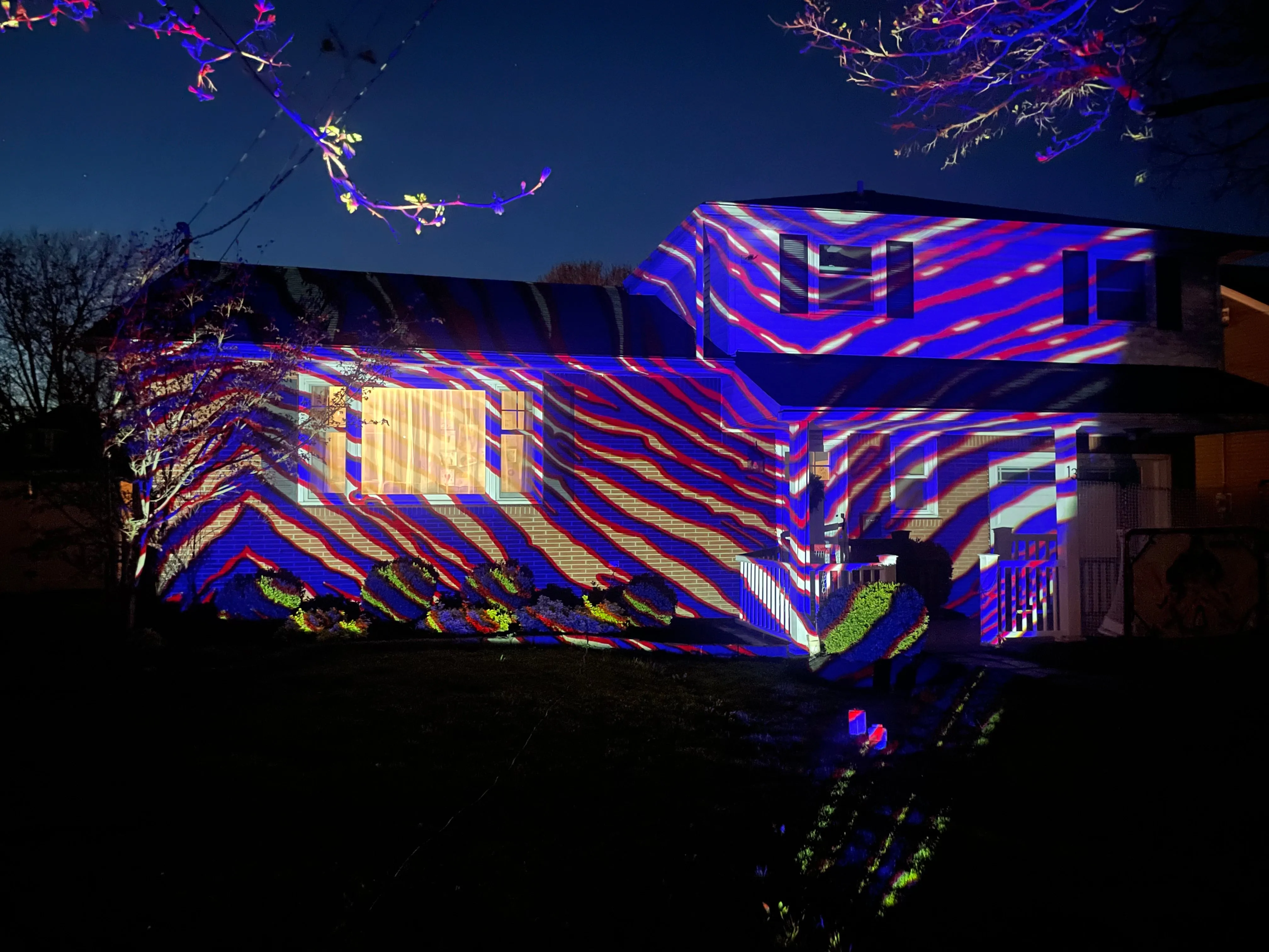 Upgraded Projector with Mafia Stripes Design - Now Back in Stock