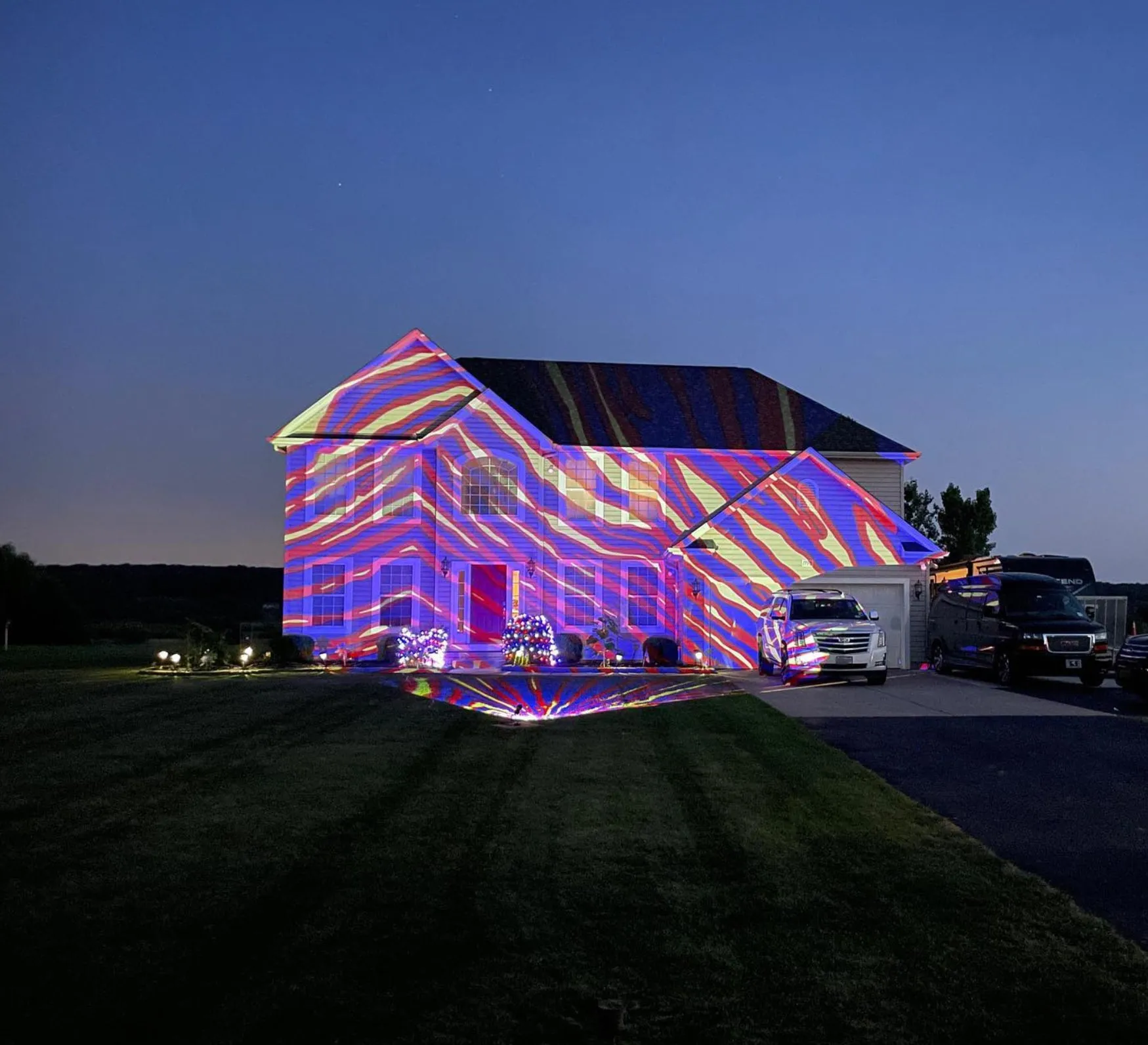 Upgraded Projector with Mafia Stripes Design - Now Back in Stock