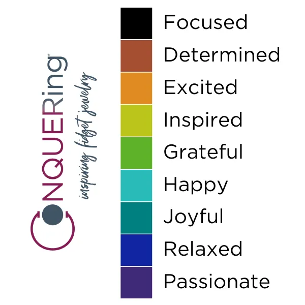 Rose Gold Mood Round Element (color changing)