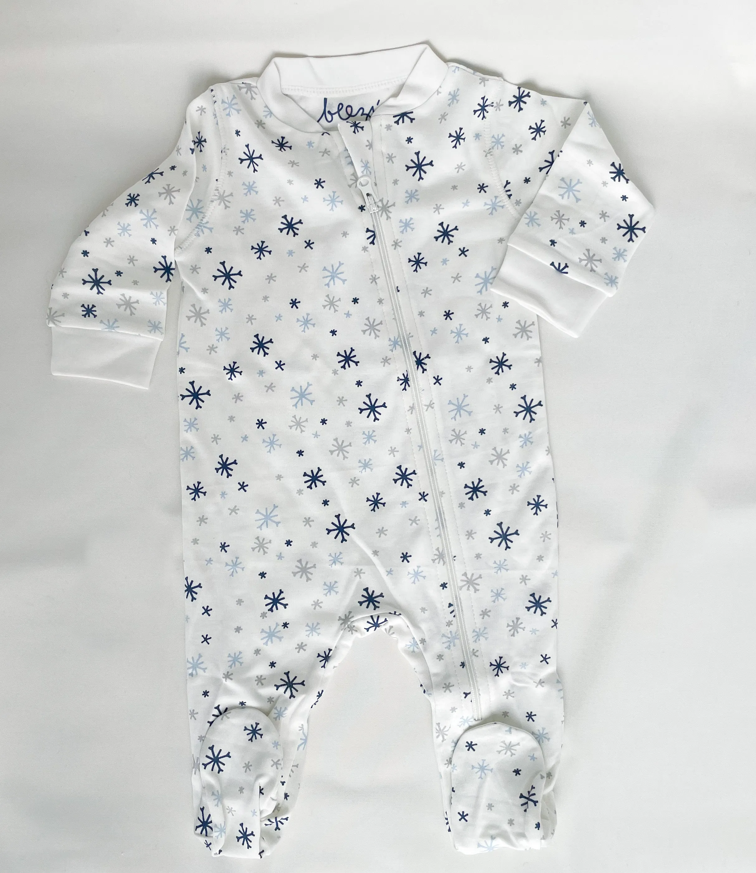 Snowflake Zipper Footie
