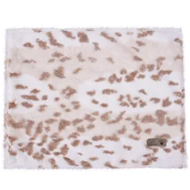 Soft Arctic Snow Leopard Blanket