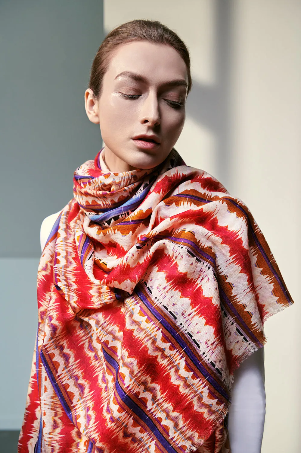 TIMES SQUARE ICON PURE WOOL SCARF