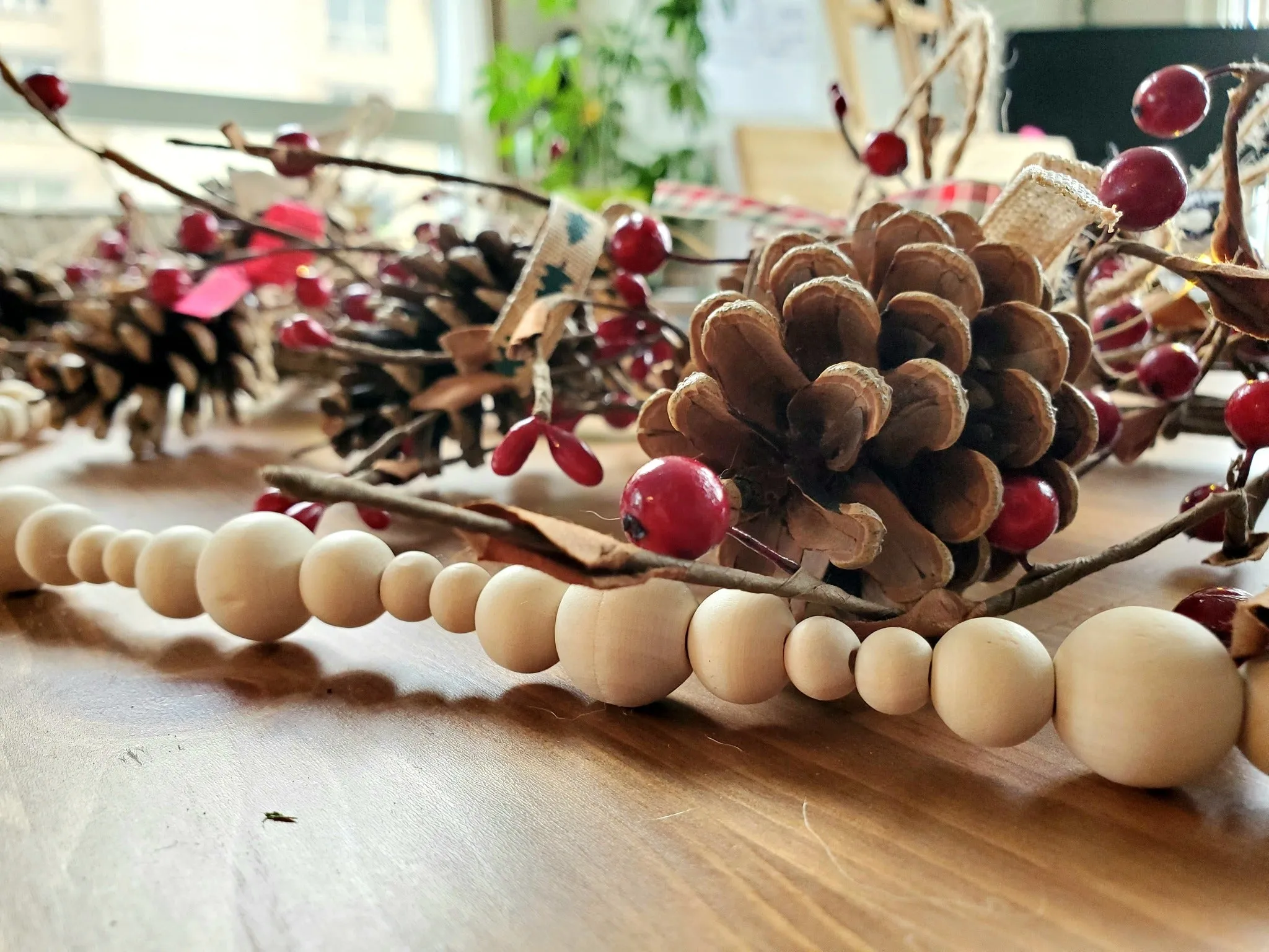 Unique Handcrafted Single Pine Cone Ornament - Perfect for Christmas Decorations and Home Decor