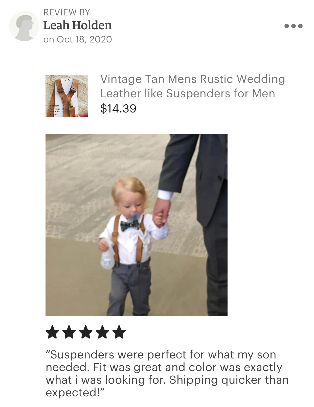 Vintage Tan Skinny Faux Leather Suspenders