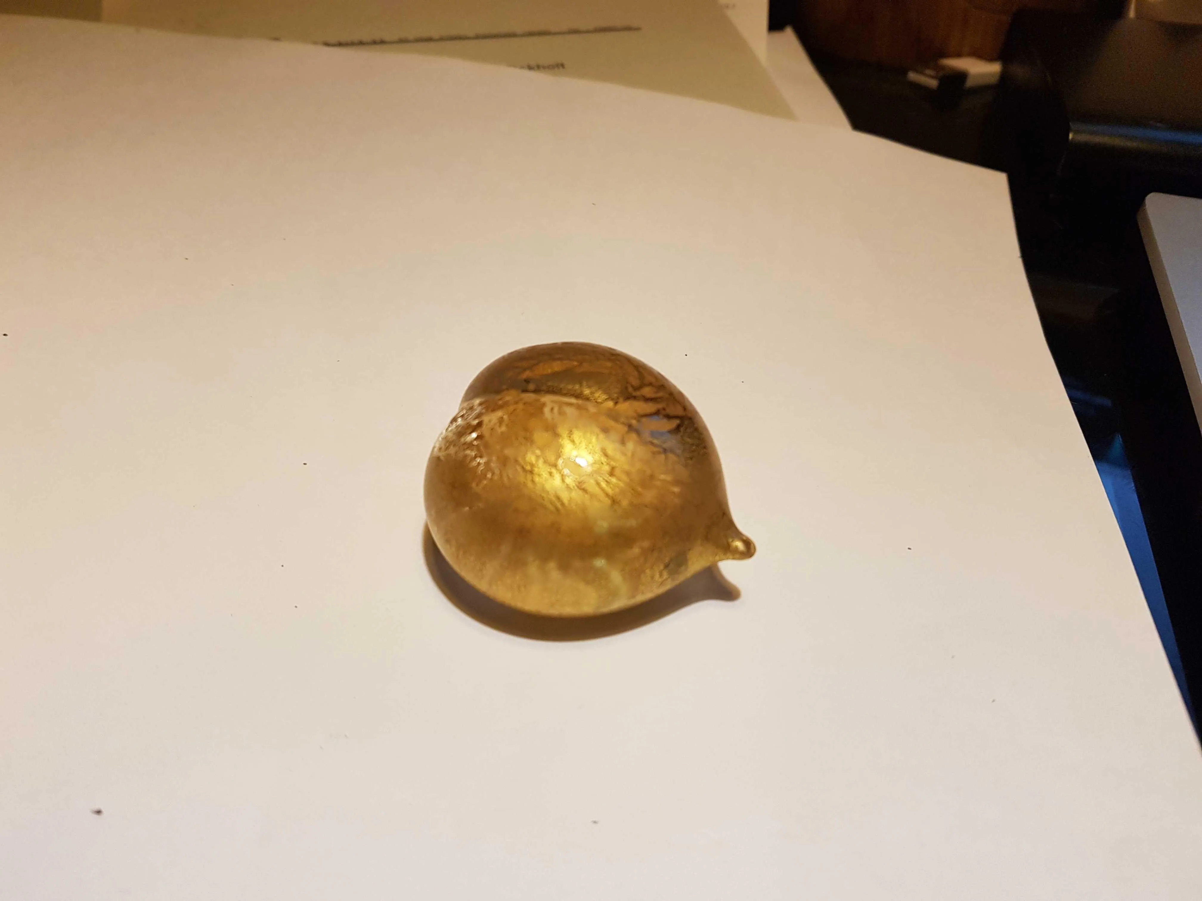 Wight Studio Glass Heart Paperweight